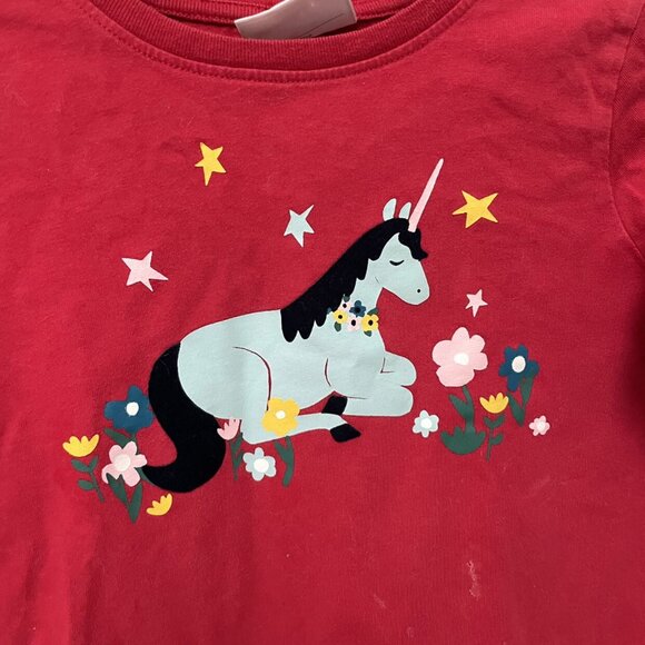 Hanna Andersson Red Unicorn Top - Picture 2 of 6